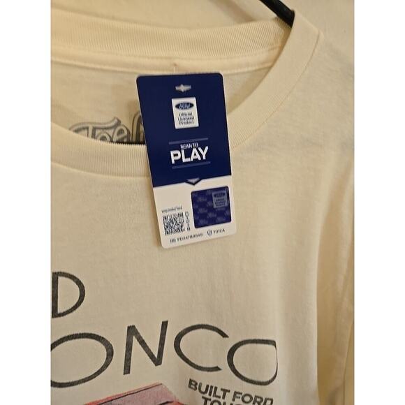 FORD VINTAGE 78 BRONCO T SHIRT MENS LARGE L WHITE CLASSIC 4X4 RETRO PULLOVER NWT - Picture 5 of 9